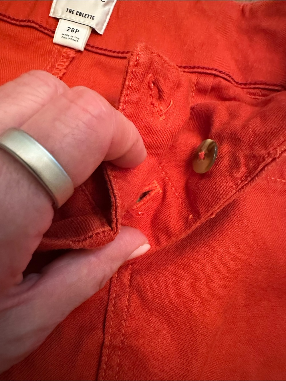 Anthropologie Maeve The Colette Wide Leg Pants Burnt Orange High Rise 28P 1128 - Picture 8 of 12